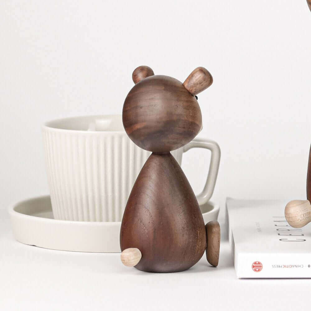 BowLift | Danish Wood Brown Bear Family Ornaments