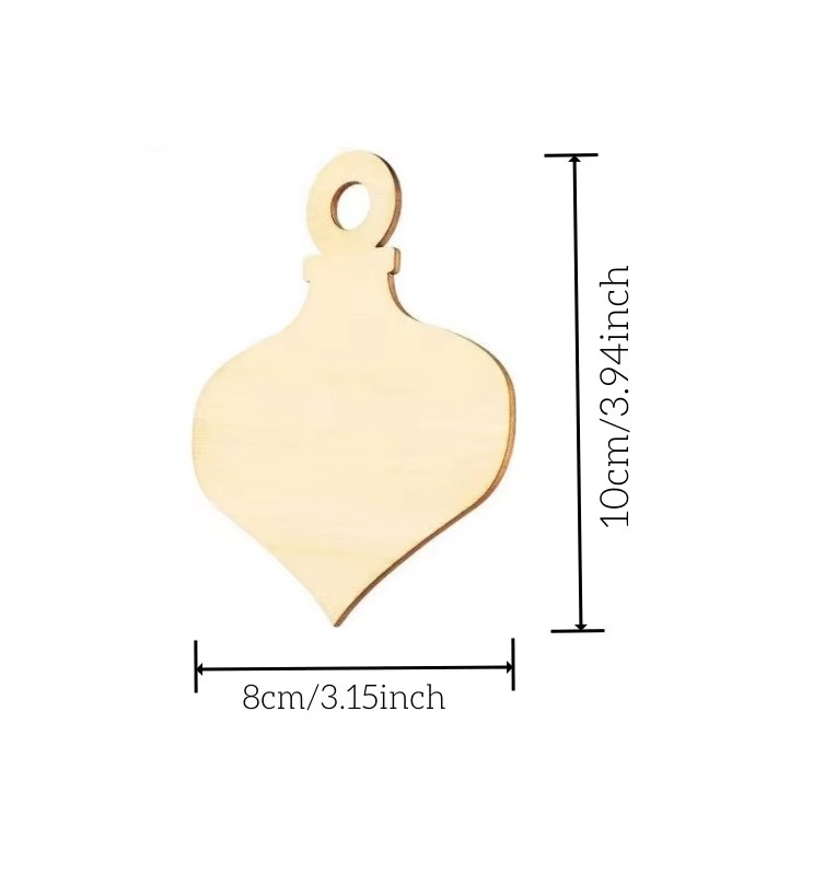 BowLift | 10pcs 4x3in Unfinished Wooden Heart Ornaments for DIY Crafts and Holiday Decorations