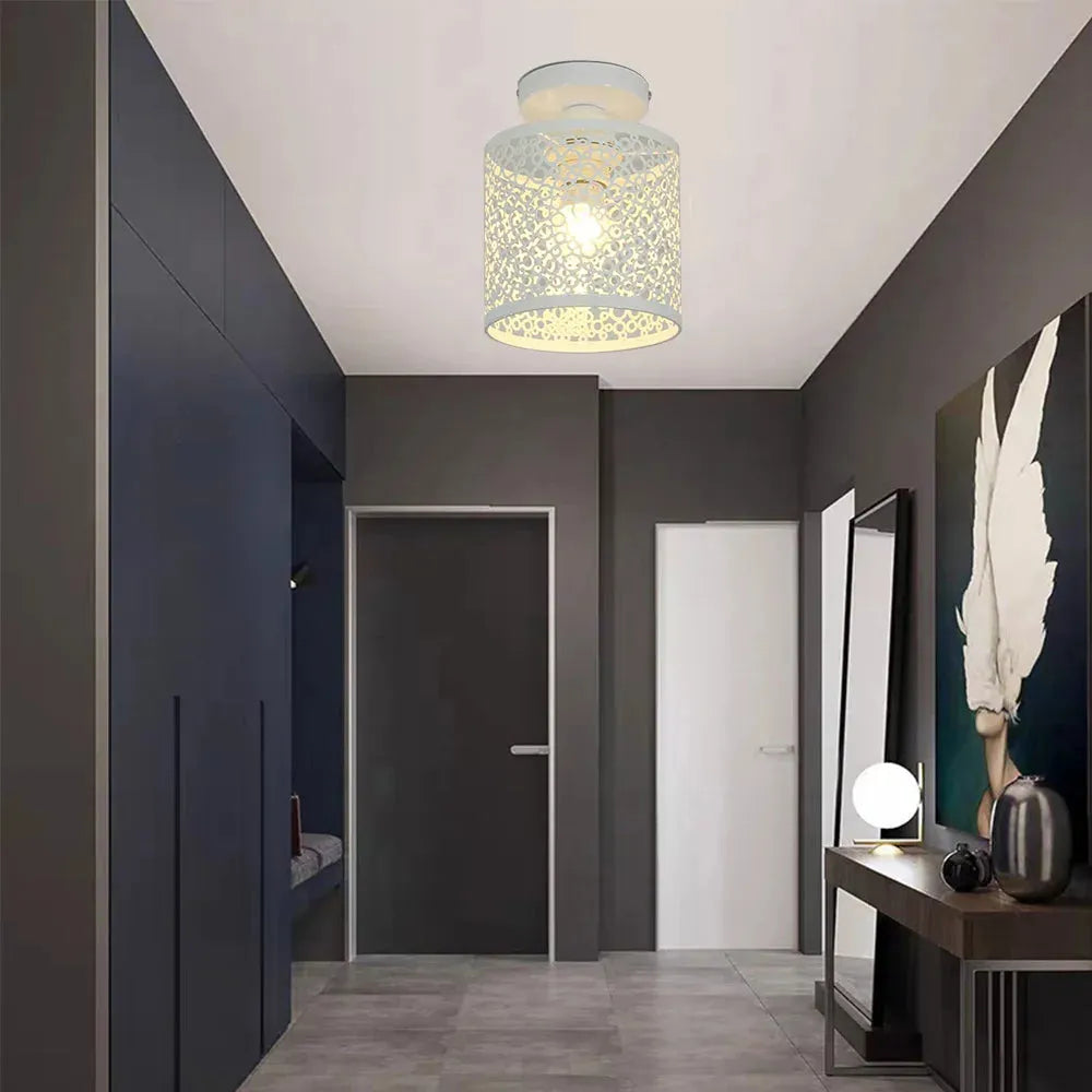 Industrial Loft Lamp with Open Frame in Vintage Style Bowlift