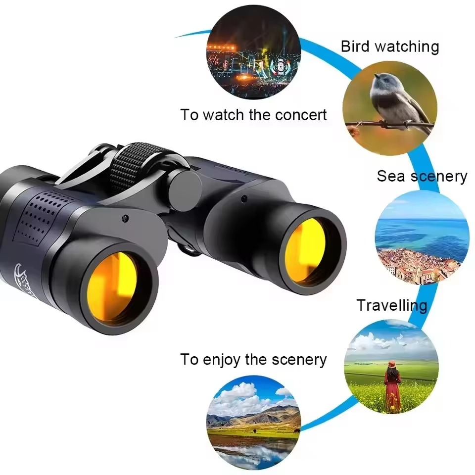 BowLift | HD Zoom Portable Long Range Binoculars with BAK4 Prism for Outdoor Use