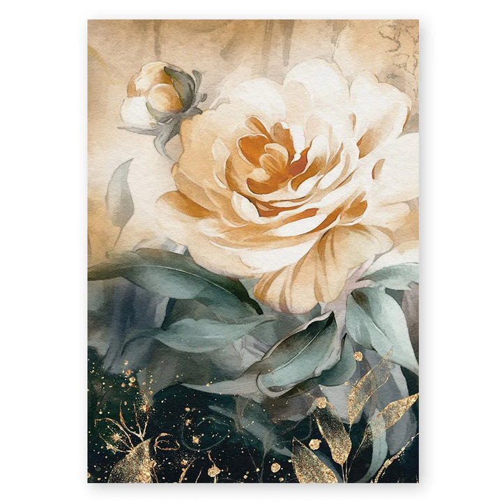 Serene Pastel Petals Floral Abstract Wall Art Fine Art Canvas Prints Modern Botany Pictures For Living Room Dining Room Art Decor | Bowlift