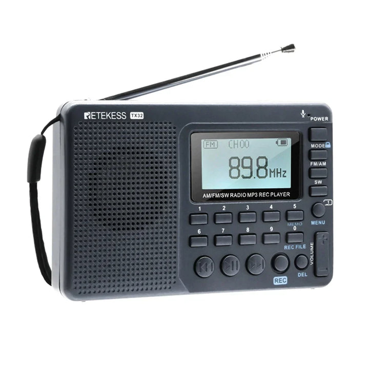 EchoWave - Draagbare Retro Radio met Krachtig Geluid Bowlift