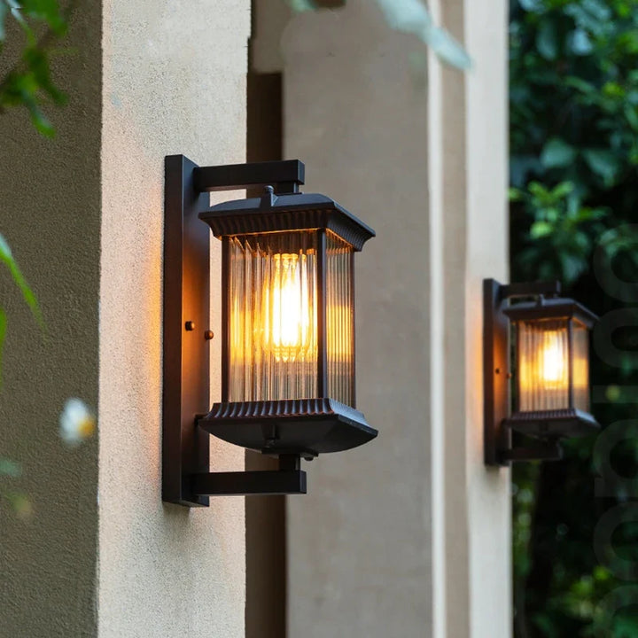 BowLift | Light-repellent Outdoor Wall Light Metal | Weatherproof IP65 | E27 Socket | For Garden, Gate & Terrace