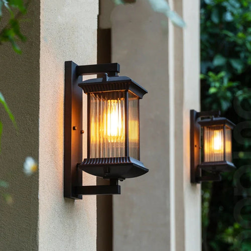 BowLift | Light-repellent Outdoor Wall Light Metal | Weatherproof IP65 | E27 Socket | For Garden, Gate & Terrace