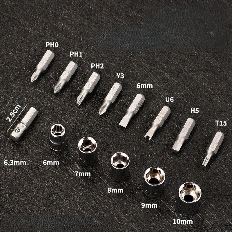 Modular Head Ratchet Screwdriver Tool Set | Bowlift