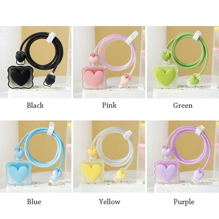 BowLift | Transparent Love Charging Cable Protector Case