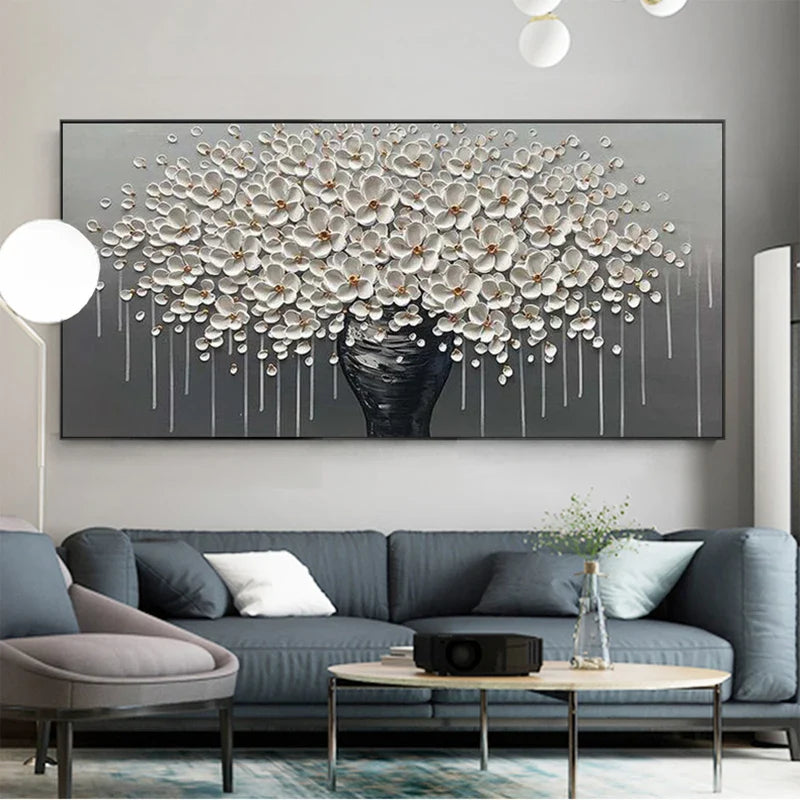 Modern Abstract Flower Tree Wall Art Fine Art Canvas Prints Large Sizes Pictures For Living Room Bedroom Home Office Art Decor | Bowlift