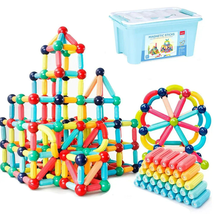 Magneo Blocks - Creative Magnetic Construction Set for Children Bowlift