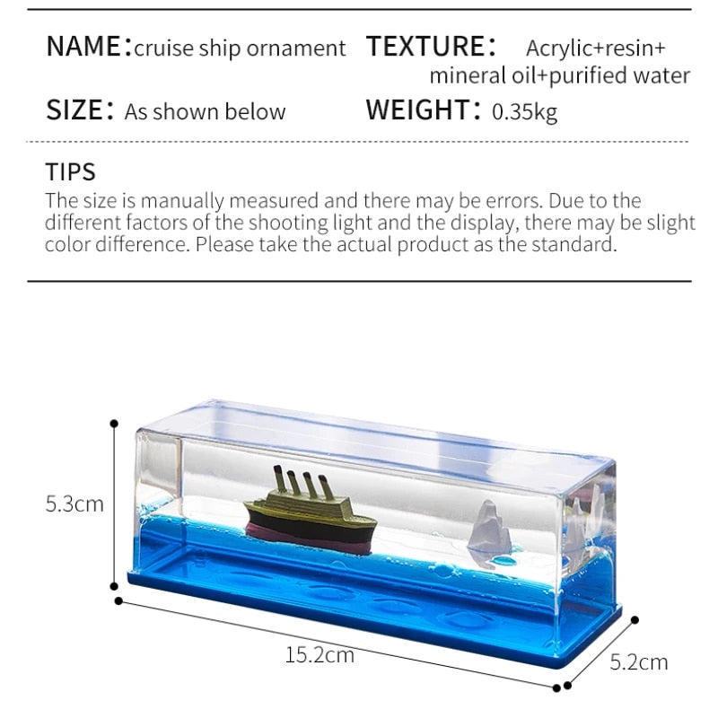 BowLift | Cruise Ship Drift Glass Bottle