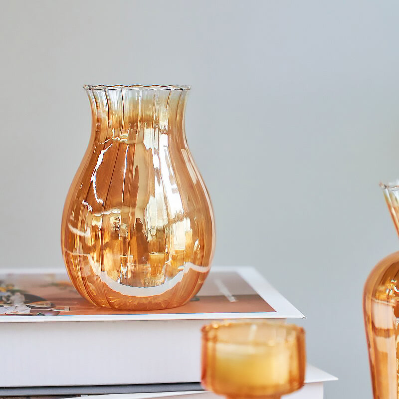 Gold Coat Glass Vase | Bowlift