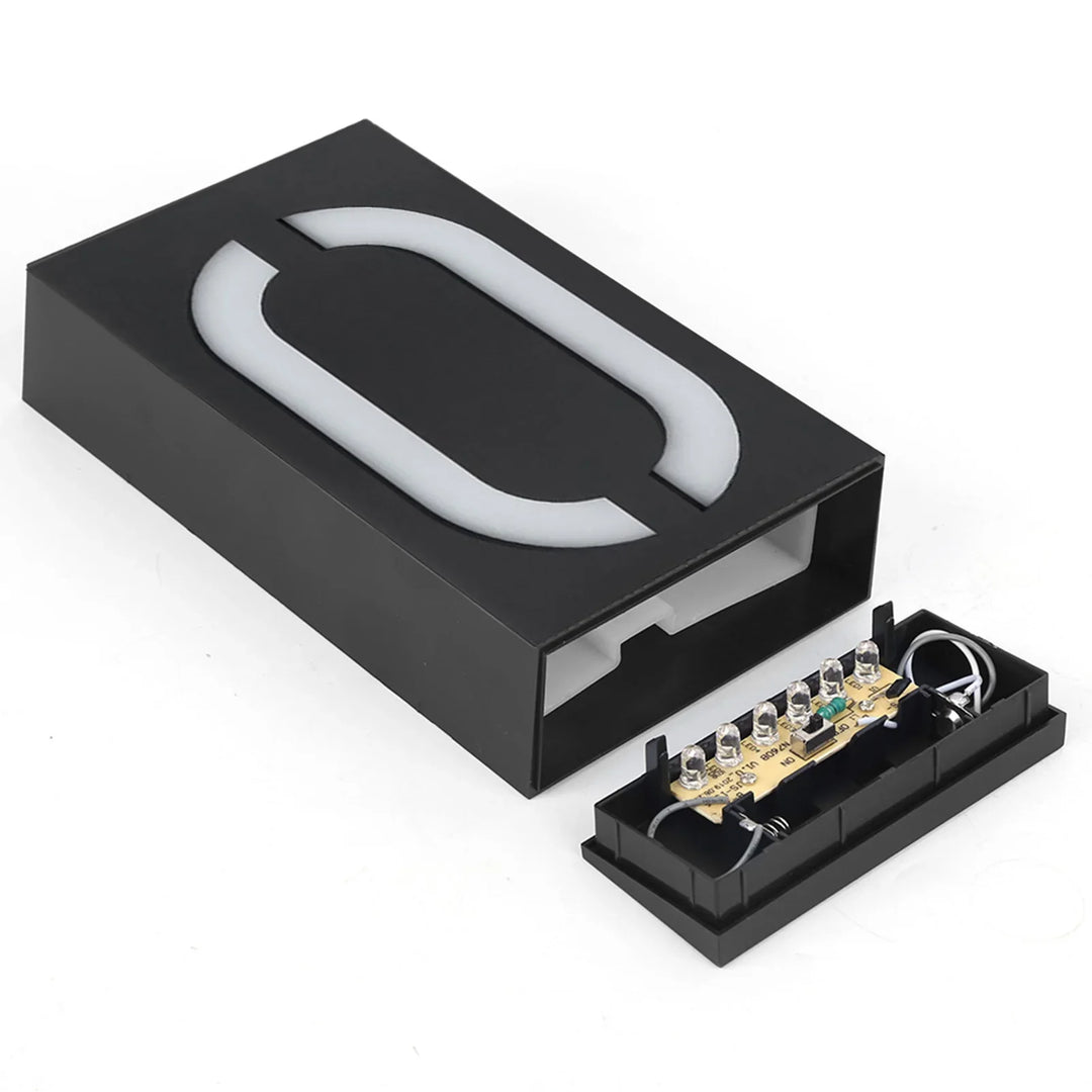 BowLift | Numelux Solar House Number Light | LED Illuminated | Weatherproof IP55 | Automatic Light in Darkness