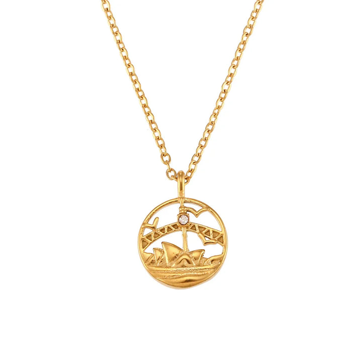 BowLift | 18k Landmark Adventures Travelers Necklace