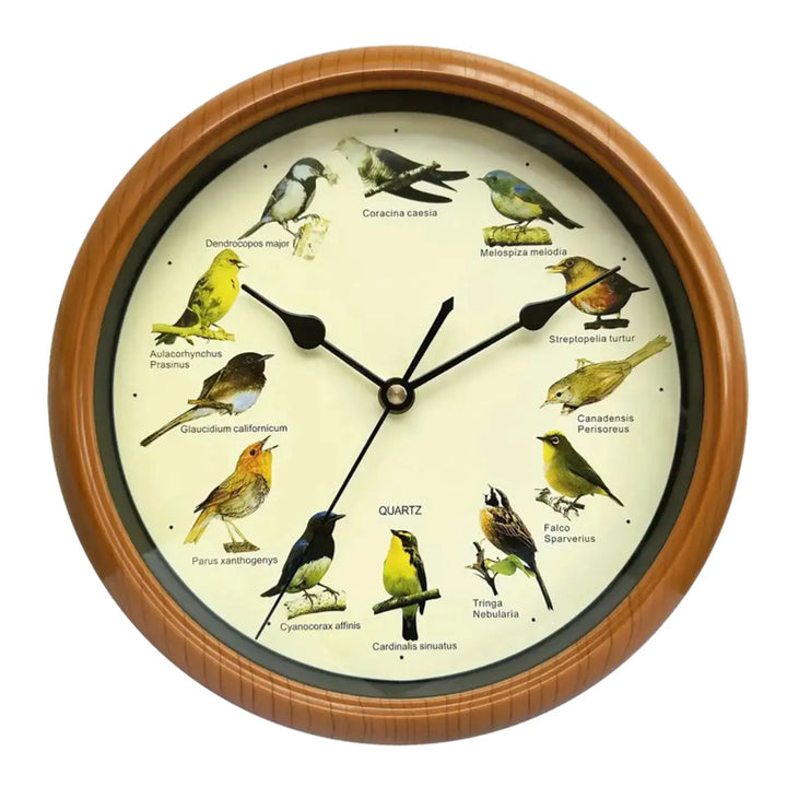 BirdSong Clock – 10 Inch Wall Clock for Stylish Interior Bowlift