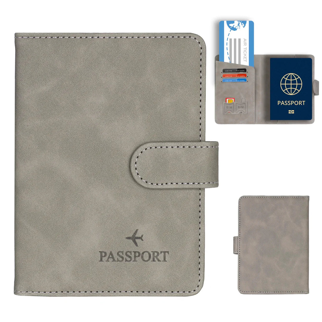 BowLift | Passport holder Travello | RFID protection | Real leather look | For women & men