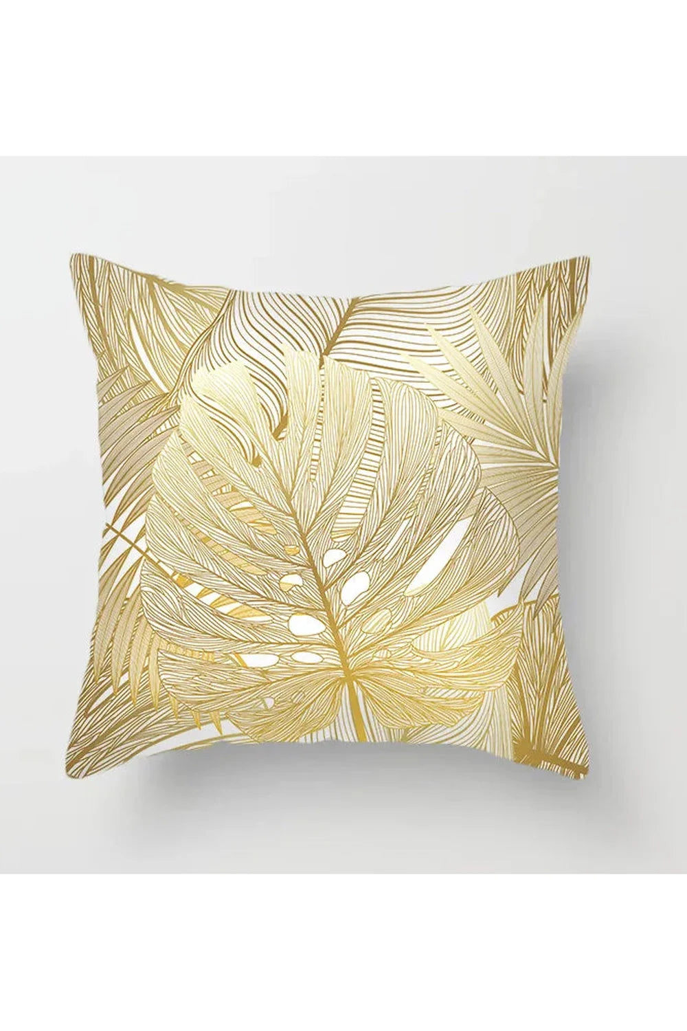 Yellow Leaf Polyester Pillowcase | Bowlift