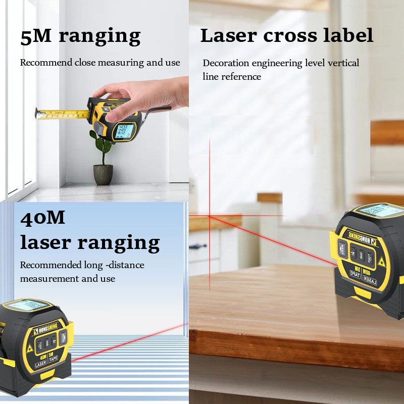 BowLift | 3in1 Ultimate Pro Laser Smart Tape Measure