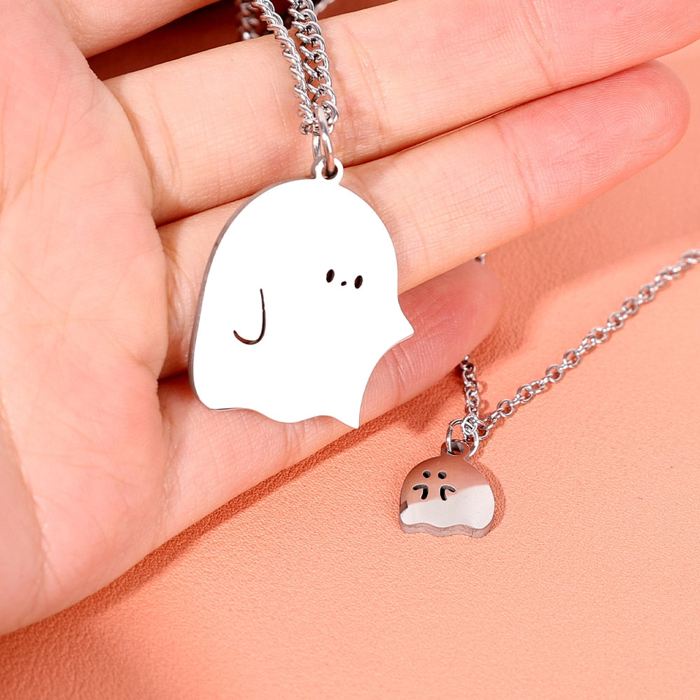BowLift | Cute Little Ghost Couple Necklace