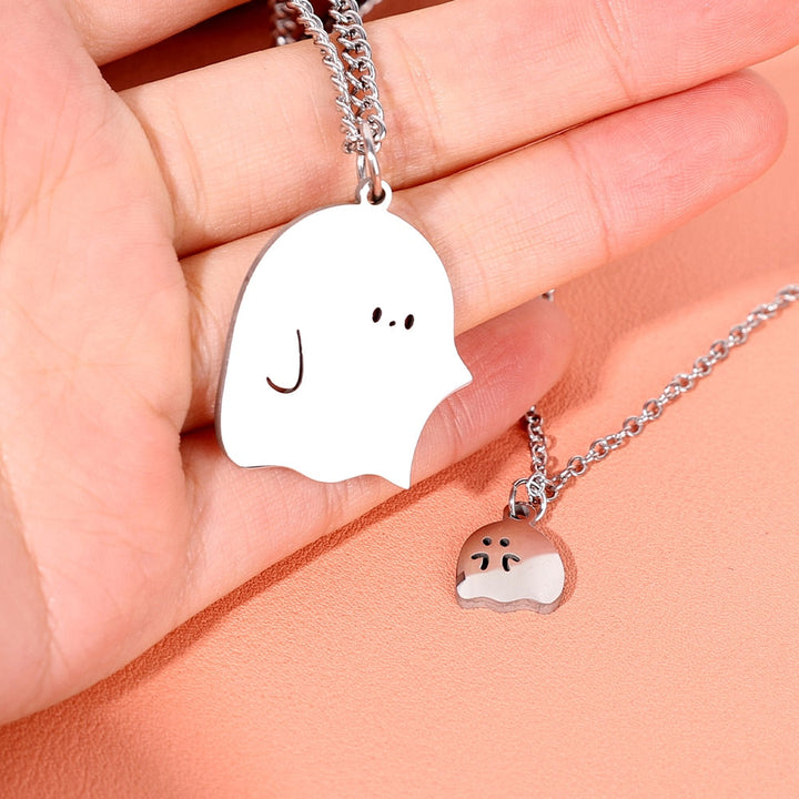 BowLift | Cute Little Ghost Couple Necklace