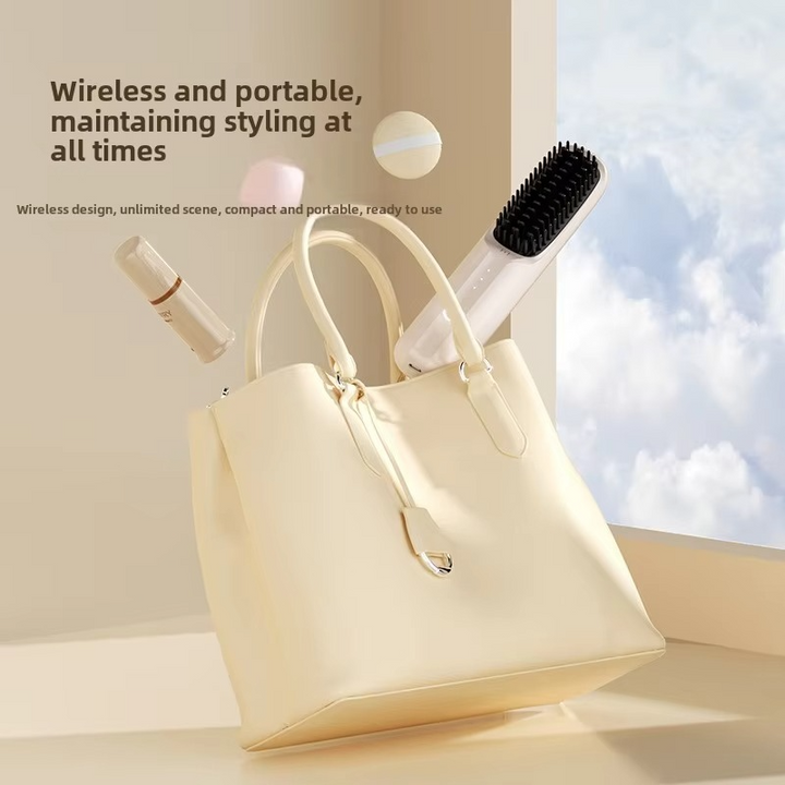BowLift | USB Rechargeable Ionic Hair Styler – Ceramic Straightening Comb
