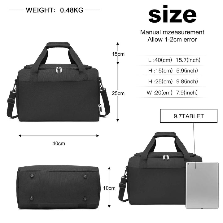 BowLift | KONO TRAVEL BAG – Cabin bag 40x20x25 cm for flights – Compatible with Ryanair & other airlines
