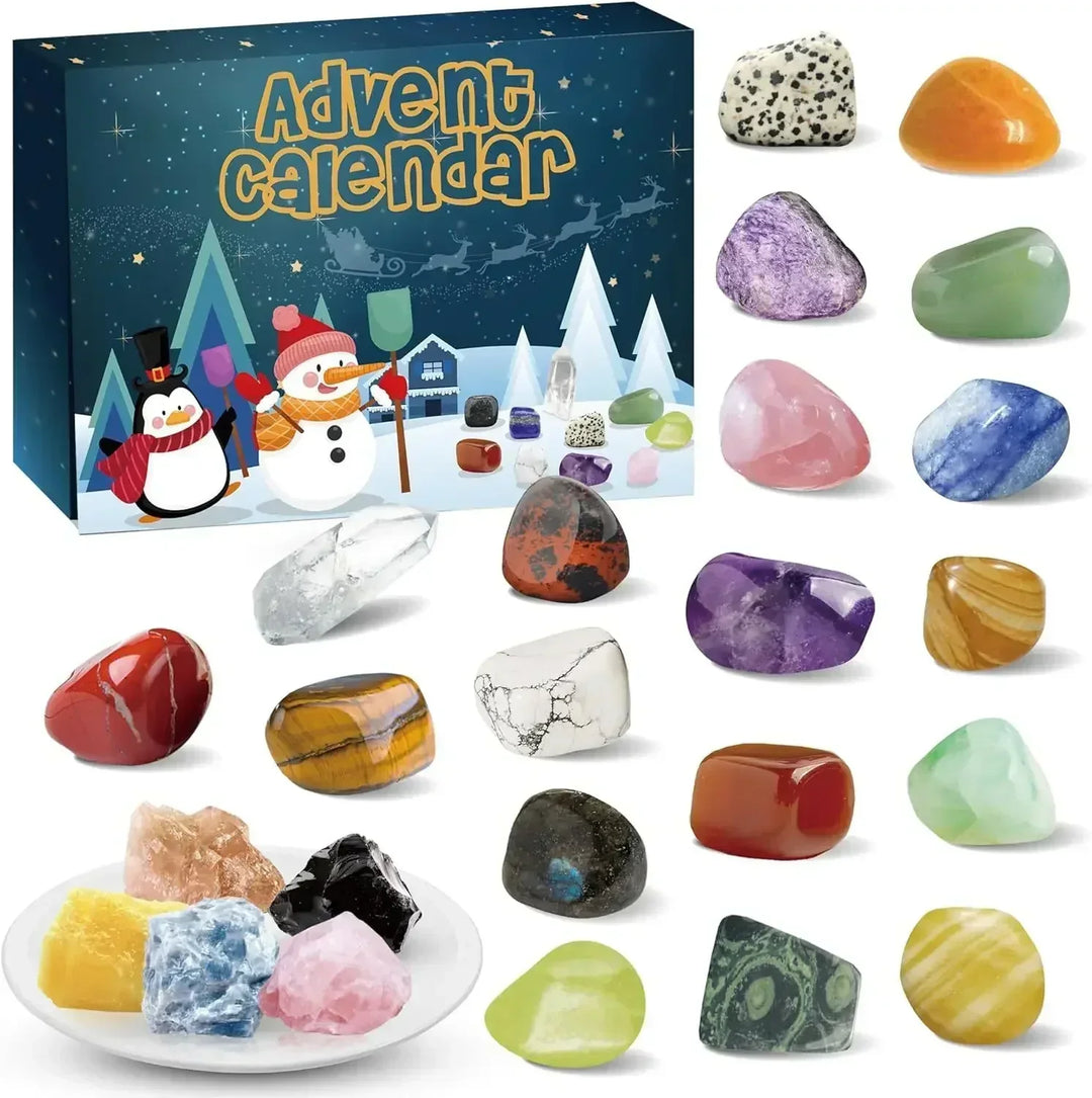 BowLift | GemSpark – Adventskalender met 24 edelstenen – Voor kinderen & verzamelaars