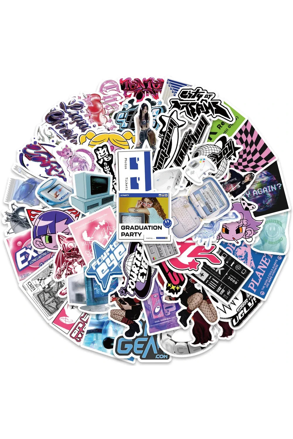 Y2K Girl Sticker Set | Bowlift