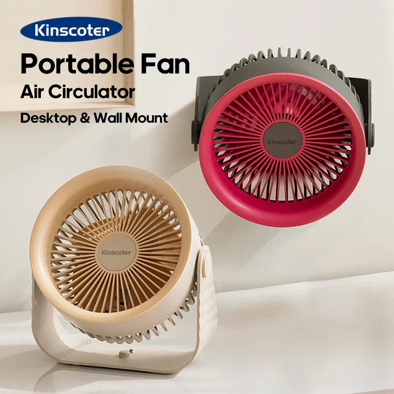 BowLift | Brisano Mini Fan | 3600 mAh Battery | 4 Levels & USB | Compact & BPA-free