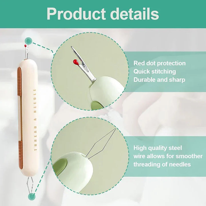 BowLift | Dual-Purpose Needle Threader Seam Ripper Tool