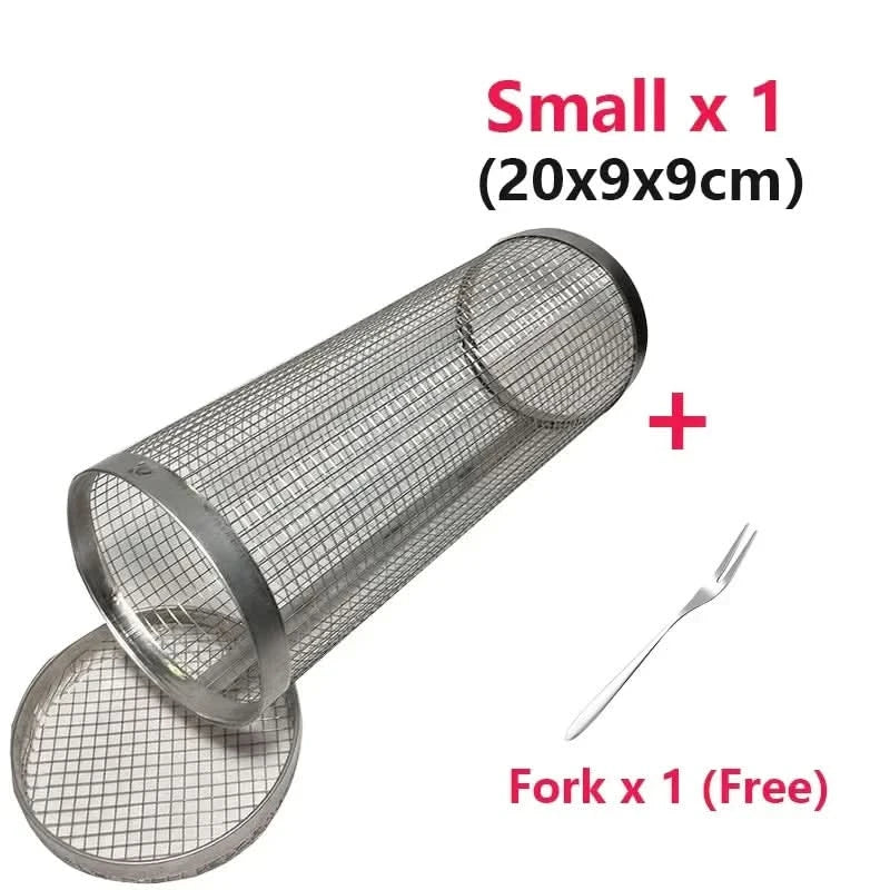 BowLift | GrillEnjoy 360° – Rotating BBQ basket for campfire & grill