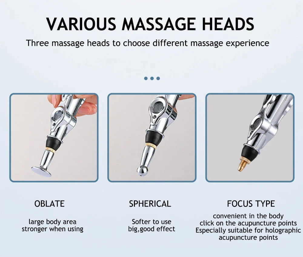 BowLift | Multifunctional Acupuncture Massage Pen - 5 Heads