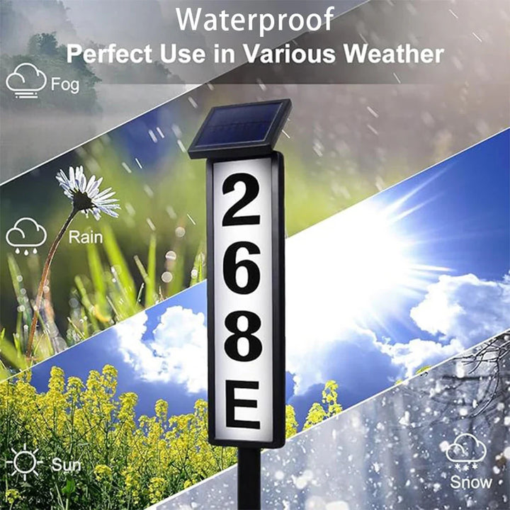 BowLift | Solar Address Sign Light