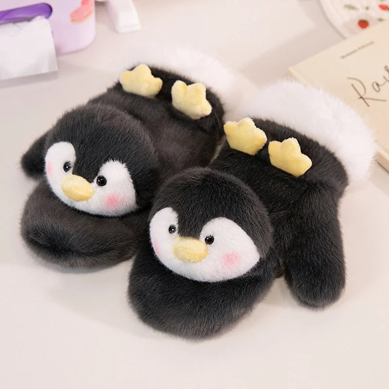 BowLift | Cute Plush Cartoon Animals Soft Warm Gloves