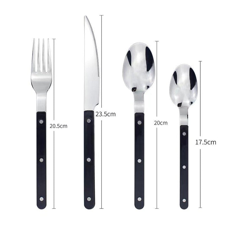 BowLift | 24-Piece Cutlery Set – Engraved Stainless Steel Flatware for 6 People