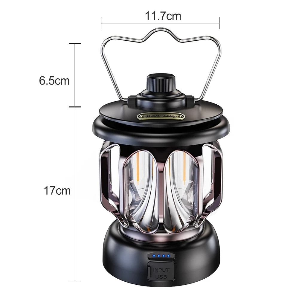 Retro Power Bank Camping LED Lamp | Bowlift