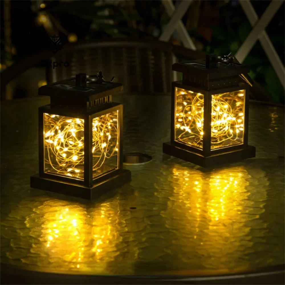 BowLift | Solar LED Lantern with Fairy Lights – Decorative Garden Lamp for Outdoors and Terrace