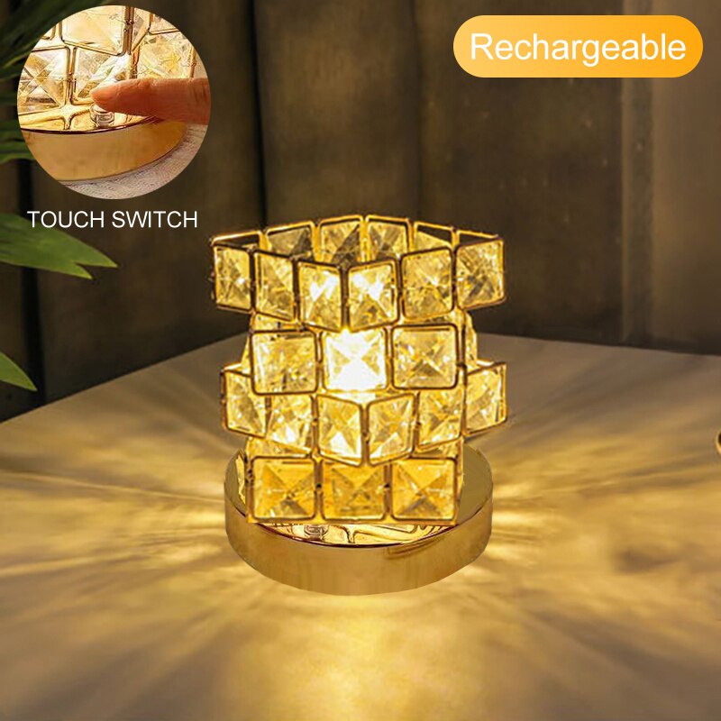 Crystal Room Mood Ambient Geo Shimmer Cube Light | Bowlift