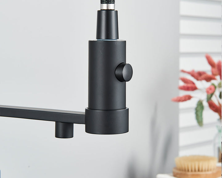 Sandsberg Black Filter Kitchen Faucet with Dual Outlet – Mixing Tap with Water Filter for Kitchens, Water Treatment and Cleaning | Bowlift