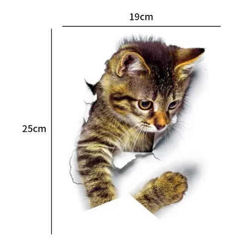3D Toilet Protector Cat Sticker | Bowlift