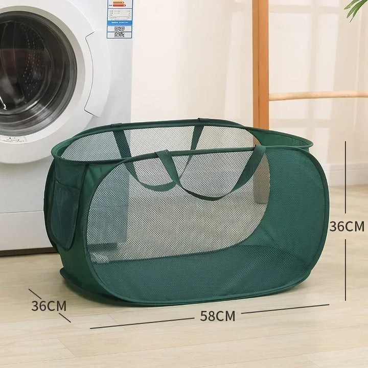 BowLift | Foldixa Laundry Basket | Pop-Up Design & Foldable | With Side Pocket | Single or Double Variant