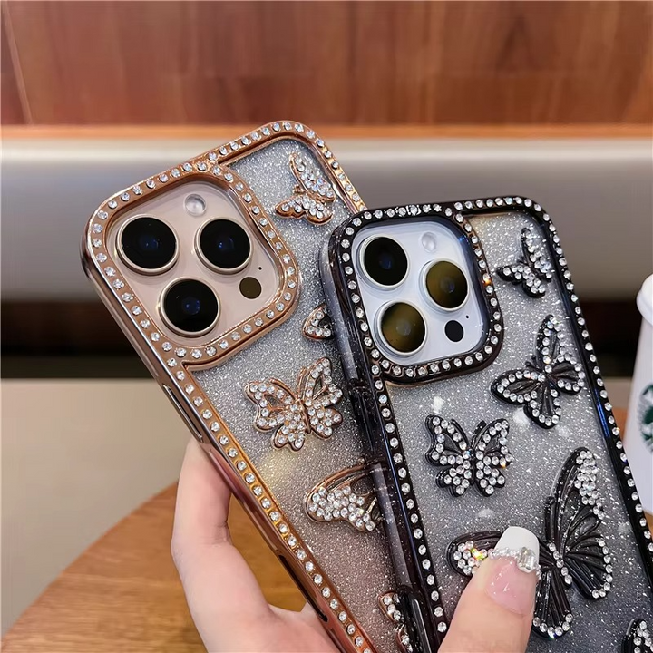 BowLift | Luxury Glitter Butterfly Rhinestone Case for iPhone