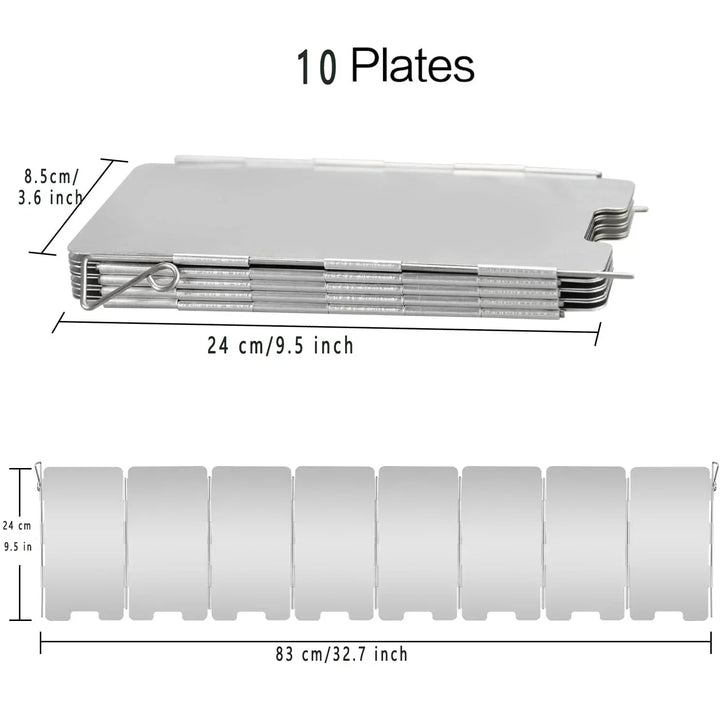 BowLift | CampWind Flexible Windbreak | Compact & Portable | For Gas Stoves & Outdoor Cooking