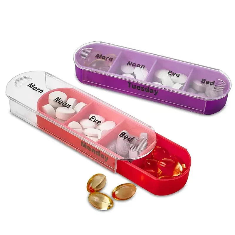 BowLift | VitalEase Pillbox | 7 Day Organizer | Colorful Modules | BPA-free