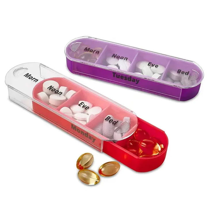 BowLift | VitalEase Pillbox | 7 Day Organizer | Colorful Modules | BPA-free