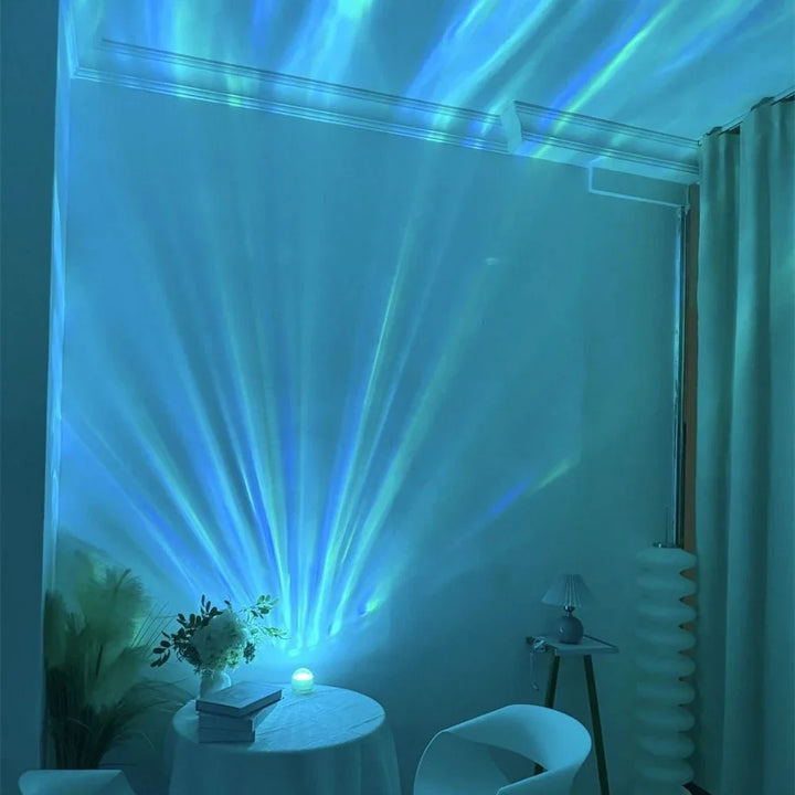 BowLift | Aurora Projector LumoSky | 16 Colors Northern Lights | USB & Remote Control | Relaxing Night Light