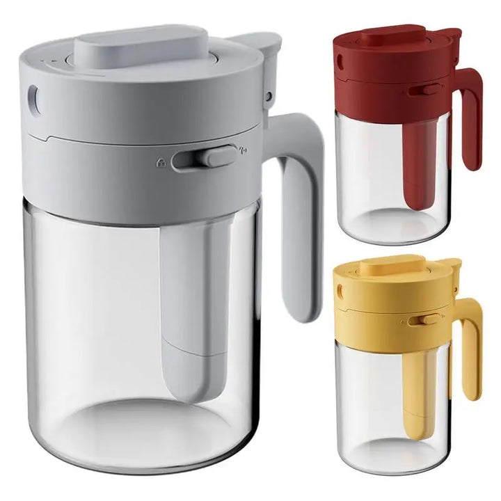 BowLift | Transparent Glass Lockable Airtight  Seasoning Jar with Spoon