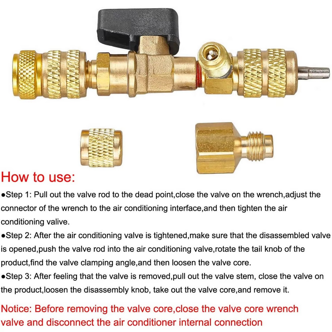 BowLift | Dual-Size HVAC Valve Core Remover & Installer Tool
