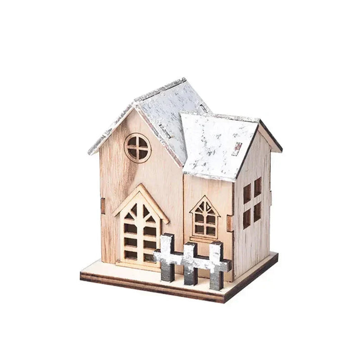 BowLift | FrostGlitter Christmas Lanterns - Enchanting House-shaped Christmas Decoration for a Magical Atmosphere
