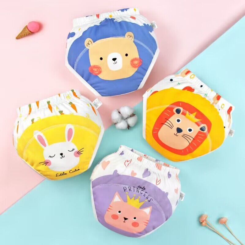 BowLift | 4-Pack Cute Animals Cotton Unisex Kids Underwear Set