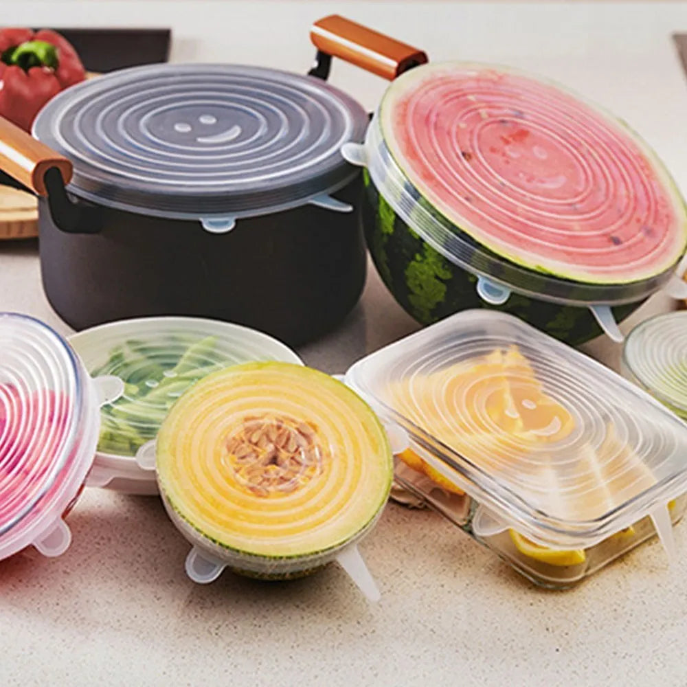 BowLift | Elastic Silicone Lid Covers 6PCS