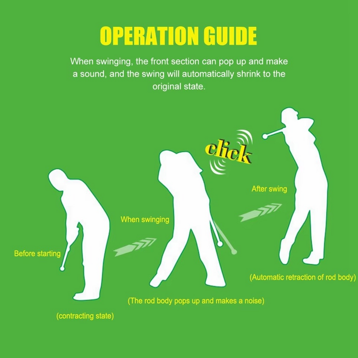 BowLift | Golf Swing Trainer with Click Feedback for Grip Strength and Swing Correction
